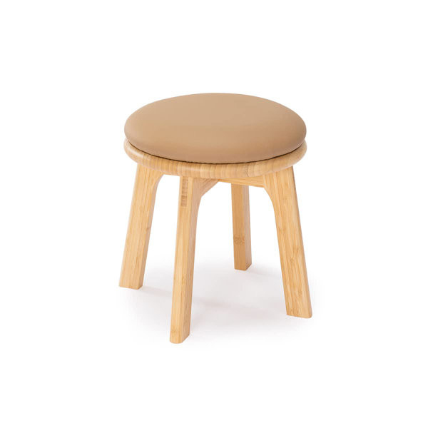 Corrigan Studio® Oronoco Solid Wood Vanity Stool Wayfair